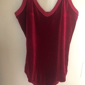 Velvet Red Bodysuit